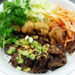 Vermicelli with Grilled Pork and Vietnamese Egg roll