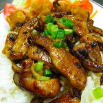 Rice with Grilled Chicken and Vietnamese Eggroll